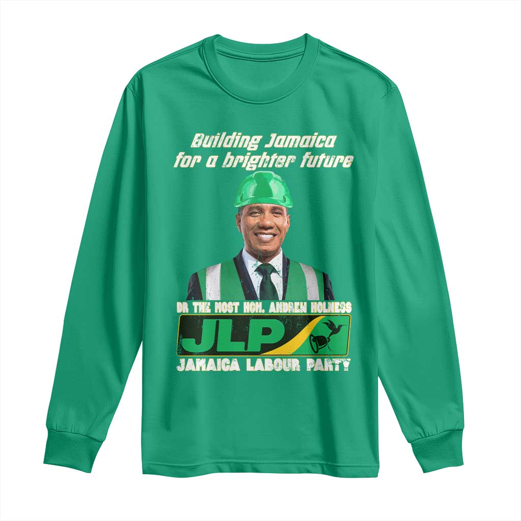 Jamaica Labour Party Long Sleeve Shirt Andrew Holness JLP Supporter Gifts - Wonder Print Shop
