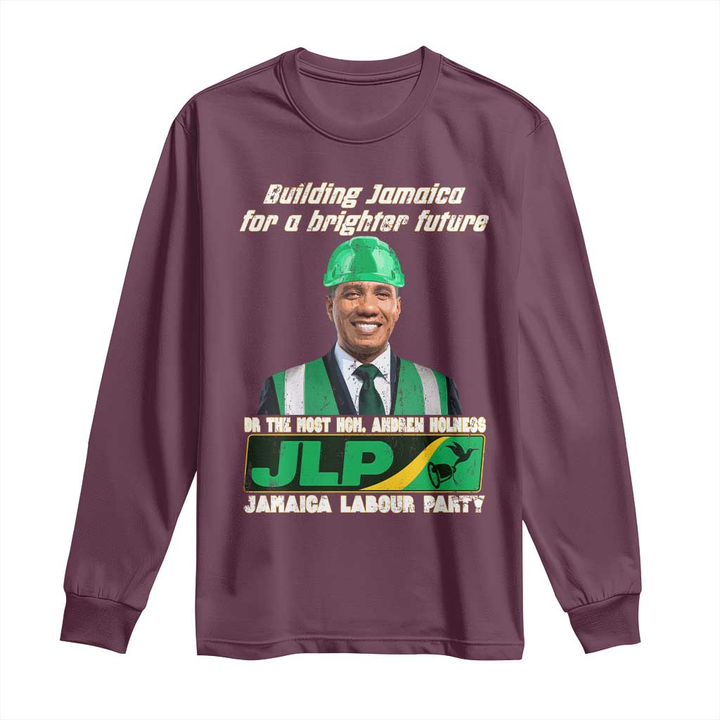 Jamaica Labour Party Long Sleeve Shirt Andrew Holness JLP Supporter Gifts - Wonder Print Shop
