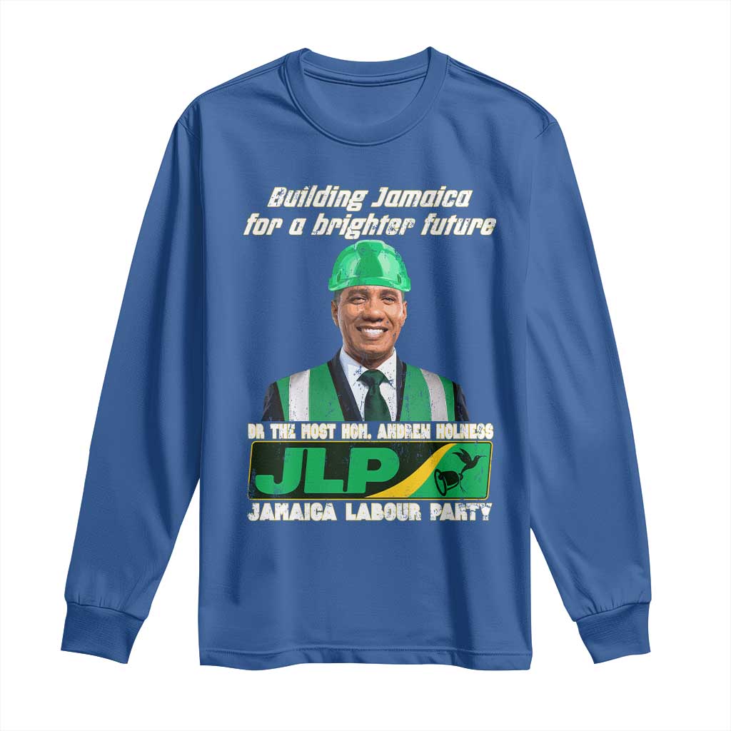 Jamaica Labour Party Long Sleeve Shirt Andrew Holness JLP Supporter Gifts - Wonder Print Shop