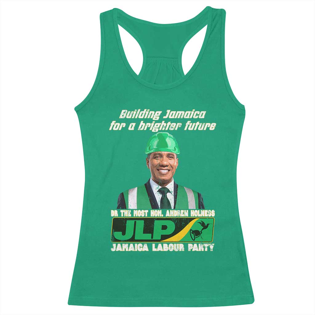 Jamaica Labour Party Racerback Tank Top Andrew Holness JLP Supporter Gifts - Wonder Print Shop