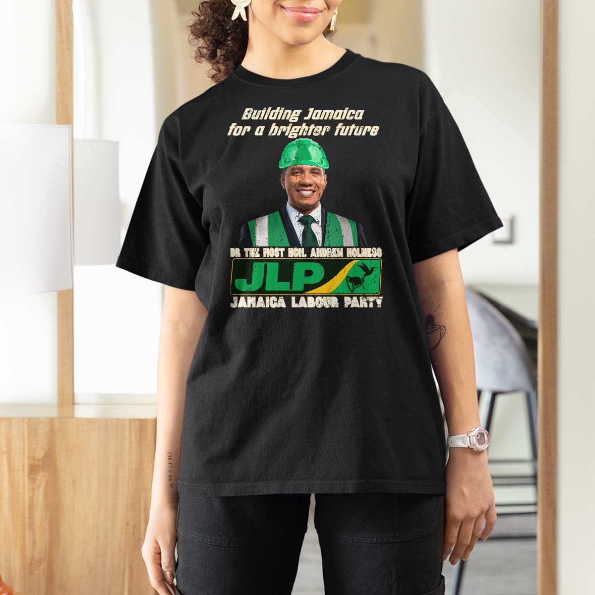 Jamaica Labour Party T Shirt For Women Andrew Holness JLP Supporter Gifts - Wonder Print Shop