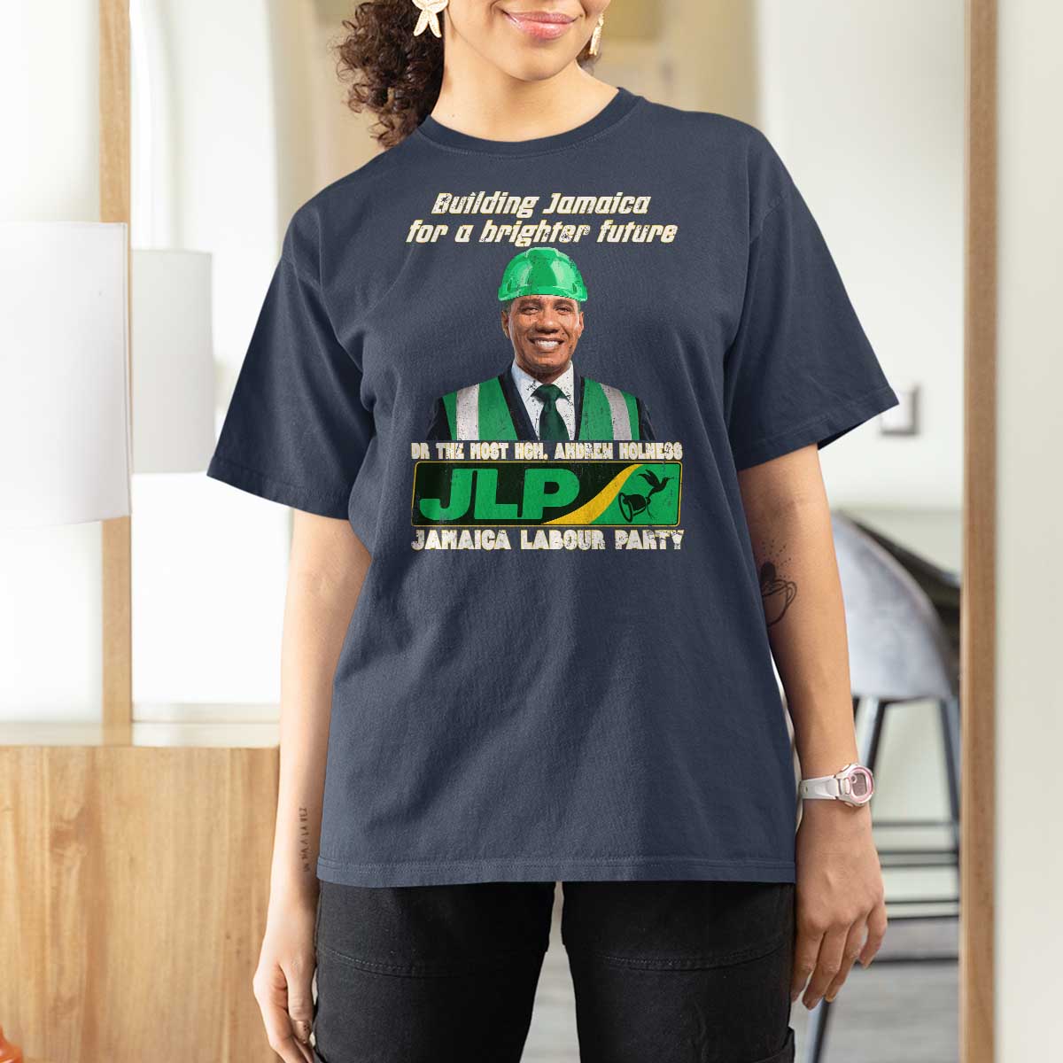 Jamaica Labour Party T Shirt For Women Andrew Holness JLP Supporter Gifts - Wonder Print Shop