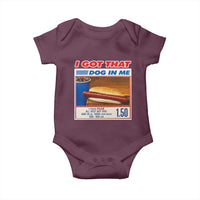 I Got That Dog In Me Baby Onesie Keep 150 Dank Meme Hot Dog Combo - Wonder Print Shop