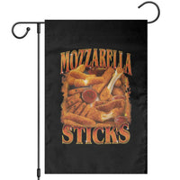 Mozzarella Sticks Garden Flag Funny Foodie Meme Snack Lover Vintage 90s - Wonder Print Shop