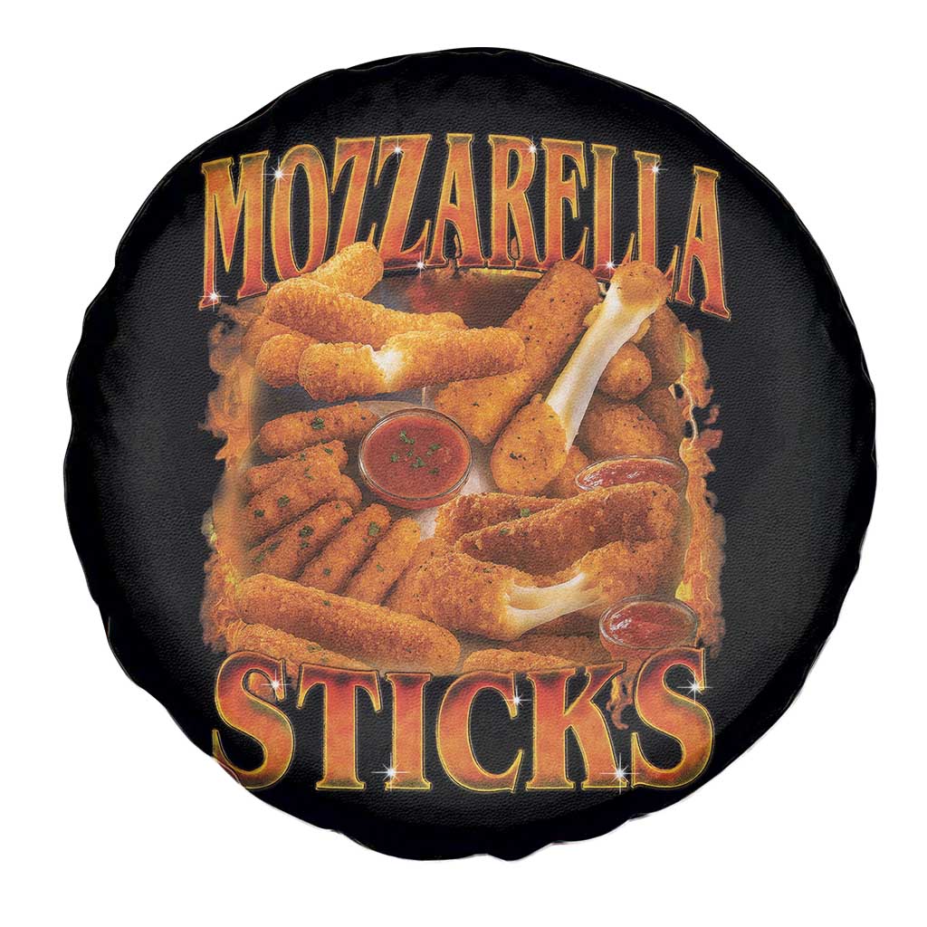 Mozzarella Sticks Spare Tire Cover Funny Foodie Meme Snack Lover Vintage 90s - Wonder Print Shop