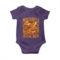 Mozzarella Sticks Baby Onesie Funny Foodie Meme Snack Lover Vintage 90s - Wonder Print Shop