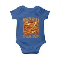 Mozzarella Sticks Baby Onesie Funny Foodie Meme Snack Lover Vintage 90s - Wonder Print Shop