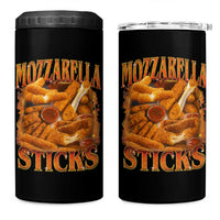 Mozzarella Sticks 4 in 1 Can Cooler Tumbler Funny Foodie Meme Snack Lover Vintage 90s - Wonder Print Shop