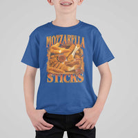 Mozzarella Sticks T Shirt For Kid Funny Foodie Meme Snack Lover Vintage 90s - Wonder Print Shop