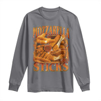 Mozzarella Sticks Long Sleeve Shirt Funny Foodie Meme Snack Lover Vintage 90s - Wonder Print Shop