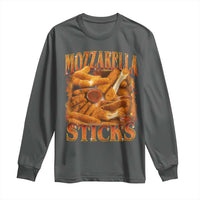Mozzarella Sticks Long Sleeve Shirt Funny Foodie Meme Snack Lover Vintage 90s - Wonder Print Shop
