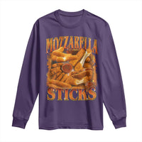 Mozzarella Sticks Long Sleeve Shirt Funny Foodie Meme Snack Lover Vintage 90s - Wonder Print Shop