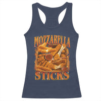 Mozzarella Sticks Racerback Tank Top Funny Foodie Meme Snack Lover Vintage 90s - Wonder Print Shop