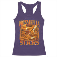 Mozzarella Sticks Racerback Tank Top Funny Foodie Meme Snack Lover Vintage 90s - Wonder Print Shop