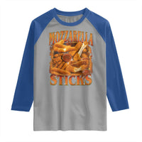 Mozzarella Sticks Raglan Shirt Funny Foodie Meme Snack Lover Vintage 90s - Wonder Print Shop