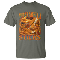 Mozzarella Sticks T Shirt Funny Foodie Meme Snack Lover Vintage 90s - Wonder Print Shop