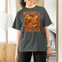 Mozzarella Sticks T Shirt For Women Funny Foodie Meme Snack Lover Vintage 90s - Wonder Print Shop