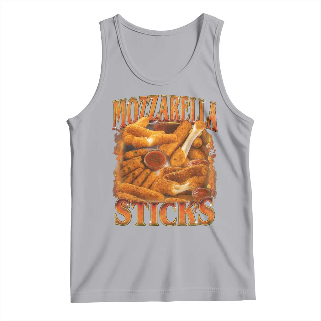 Mozzarella Sticks Tank Top Funny Foodie Meme Snack Lover Vintage 90s - Wonder Print Shop