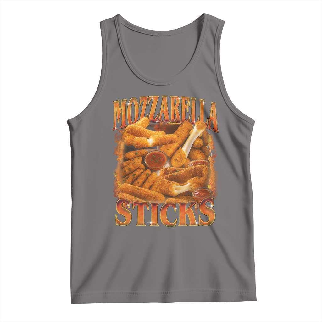 Mozzarella Sticks Tank Top Funny Foodie Meme Snack Lover Vintage 90s - Wonder Print Shop
