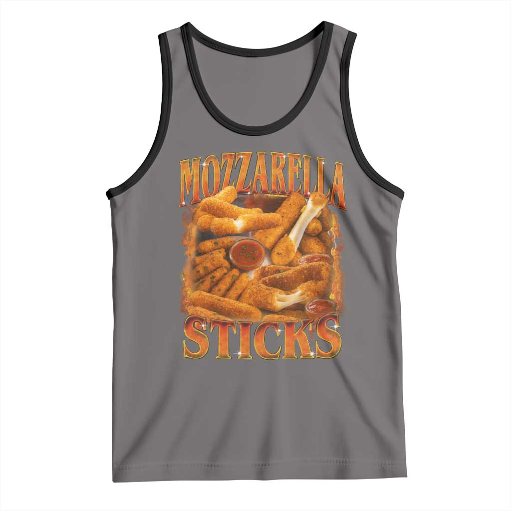 Mozzarella Sticks Tank Top Funny Foodie Meme Snack Lover Vintage 90s - Wonder Print Shop