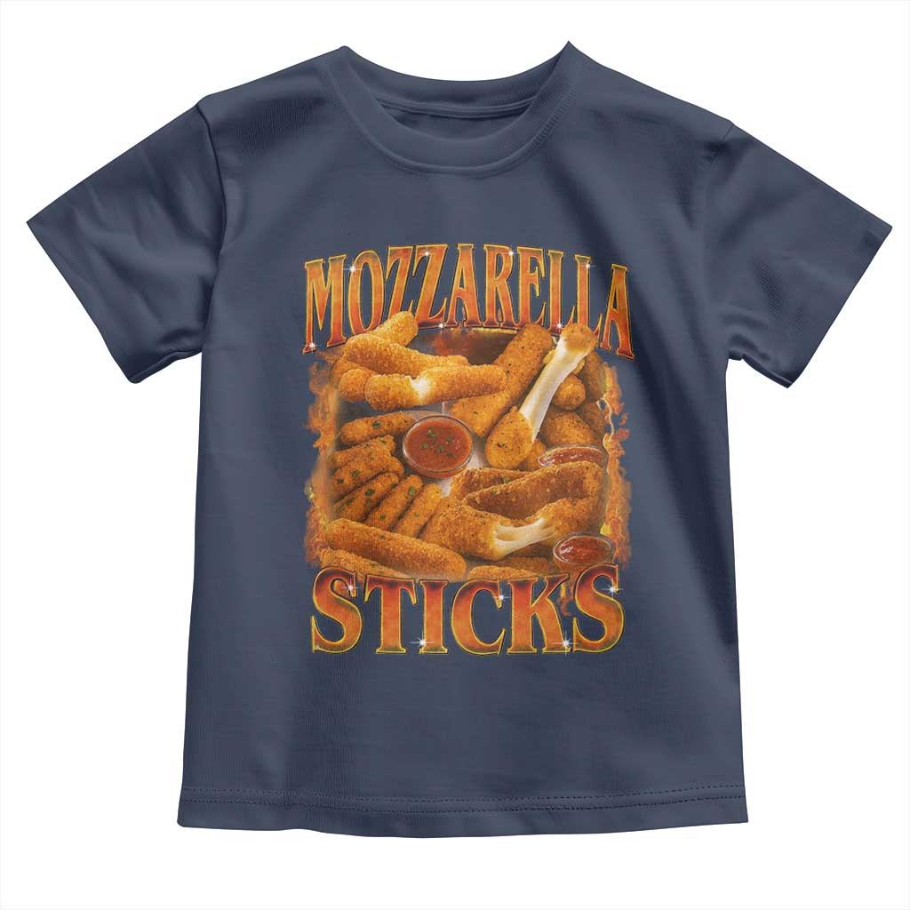 Mozzarella Sticks Toddler T Shirt Funny Foodie Meme Snack Lover Vintage 90s - Wonder Print Shop