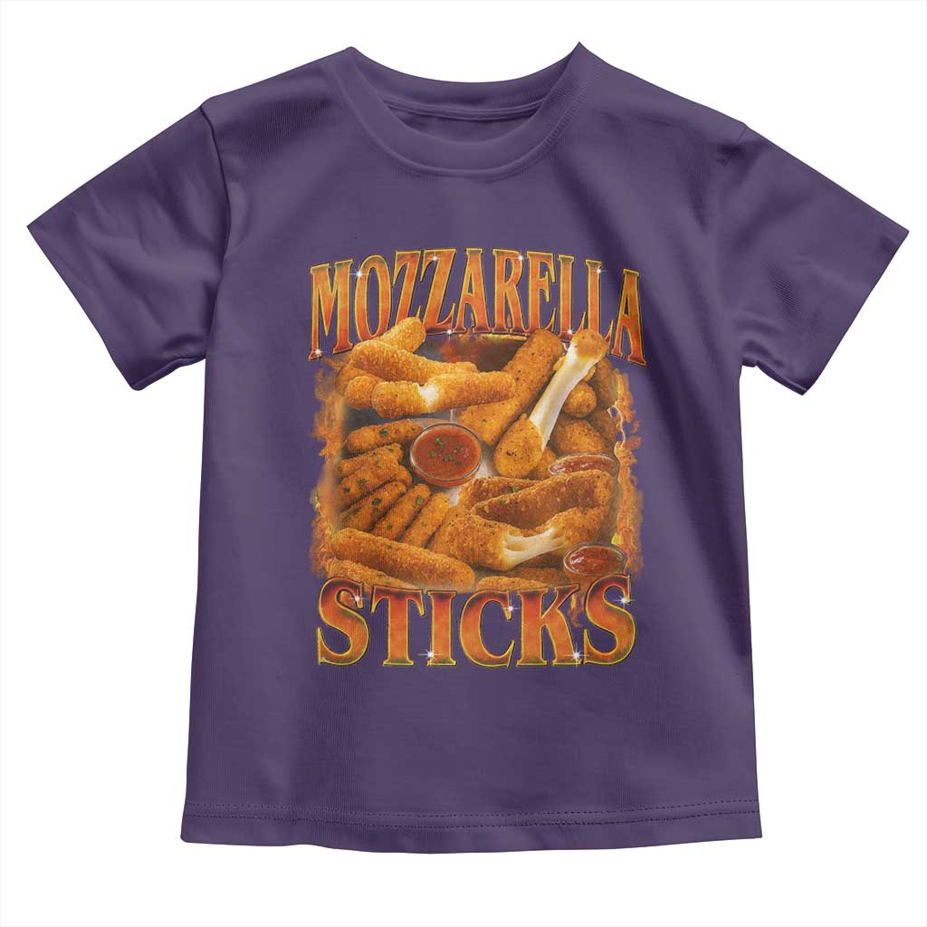 Mozzarella Sticks Toddler T Shirt Funny Foodie Meme Snack Lover Vintage 90s - Wonder Print Shop
