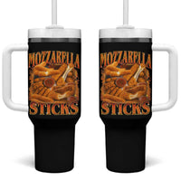 Mozzarella Sticks Tumbler With Handle Funny Foodie Meme Snack Lover Vintage 90s - Wonder Print Shop