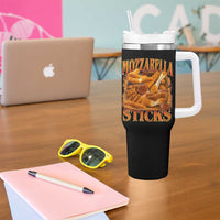 Mozzarella Sticks Tumbler With Handle Funny Foodie Meme Snack Lover Vintage 90s - Wonder Print Shop