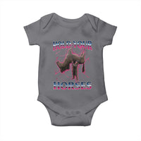 Hold Your Horses Funny Meme Baby Onesie Vintage 90s Style Bootleg Graphic - Wonder Print Shop