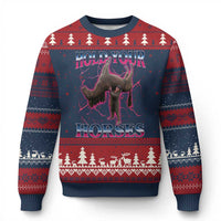 Hold Your Horses Funny Meme Ugly Christmas Sweater Vintage 90s Style Bootleg Graphic - Wonder Print Shop