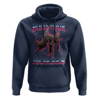 Hold Your Horses Funny Meme Hoodie Vintage 90s Style Bootleg Graphic - Wonder Print Shop