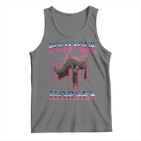 Hold Your Horses Funny Meme Tank Top Vintage 90s Style Bootleg Graphic - Wonder Print Shop