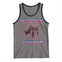 Hold Your Horses Funny Meme Tank Top Vintage 90s Style Bootleg Graphic - Wonder Print Shop