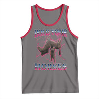 Hold Your Horses Funny Meme Tank Top Vintage 90s Style Bootleg Graphic - Wonder Print Shop