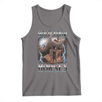 Funny Meme Hold Your Horses Tank Top Vintage 90s Style Bootleg Graphic - Wonder Print Shop