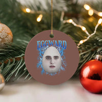 Eggward Ceramic Ornament Funny Unhinged Meme Gen Z Humor Bootleg Graphic - Wonder Print Shop