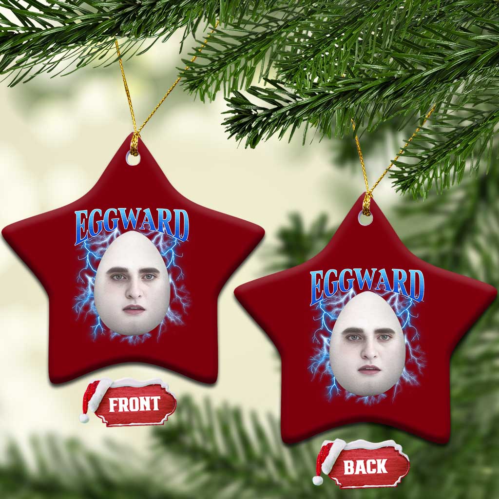 Eggward Ceramic Ornament Funny Unhinged Meme Gen Z Humor Bootleg Graphic - Wonder Print Shop