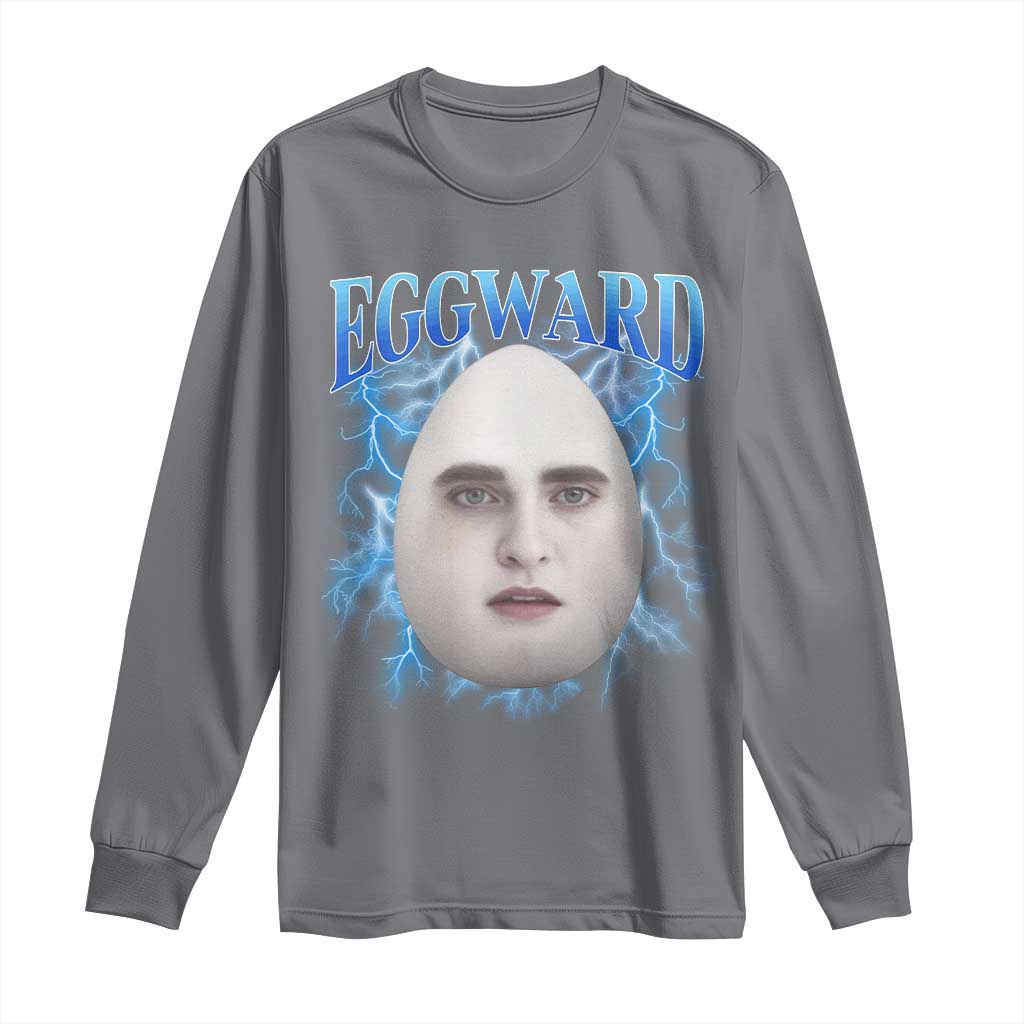 Eggward Long Sleeve Shirt Funny Unhinged Meme Gen Z Humor Bootleg Graphic - Wonder Print Shop