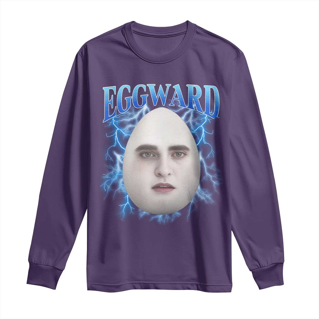 Eggward Long Sleeve Shirt Funny Unhinged Meme Gen Z Humor Bootleg Graphic - Wonder Print Shop