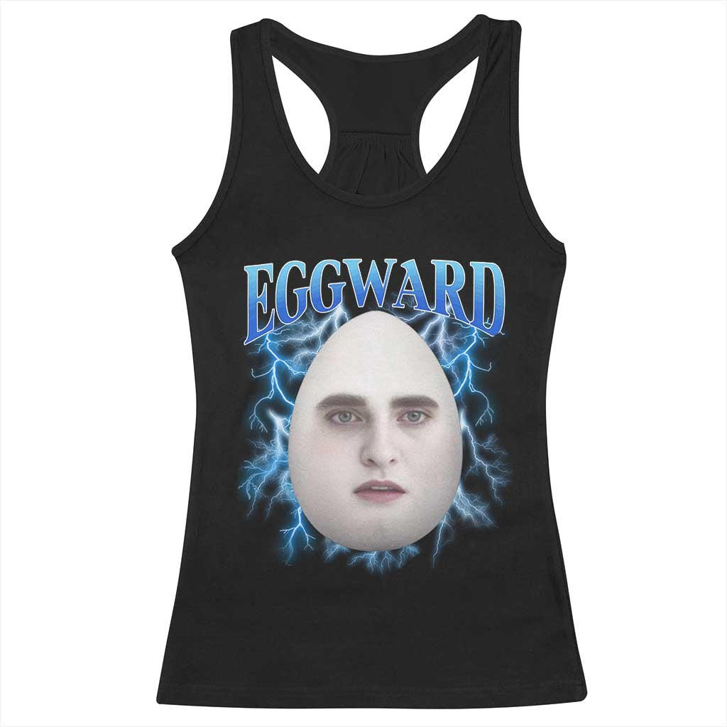 Eggward Racerback Tank Top Funny Unhinged Meme Gen Z Humor Bootleg Graphic - Wonder Print Shop