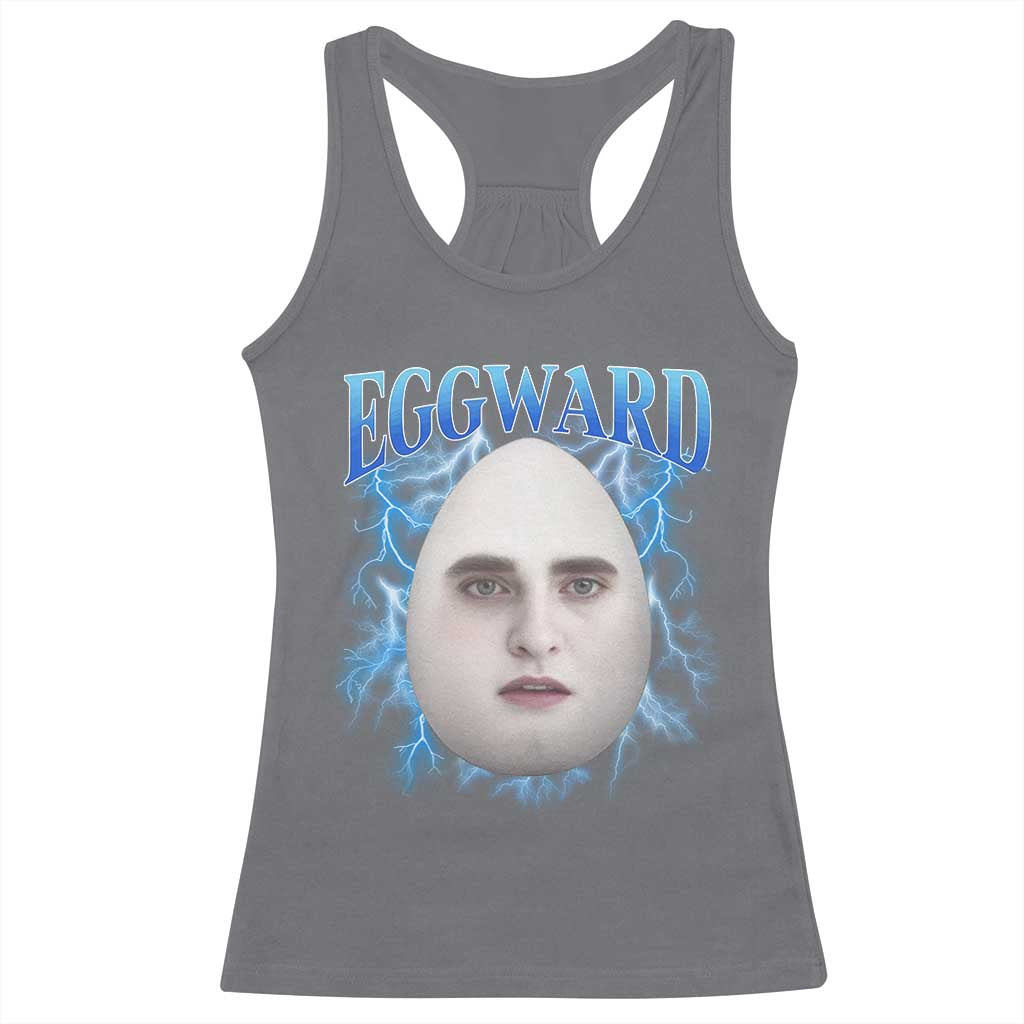 Eggward Racerback Tank Top Funny Unhinged Meme Gen Z Humor Bootleg Graphic - Wonder Print Shop