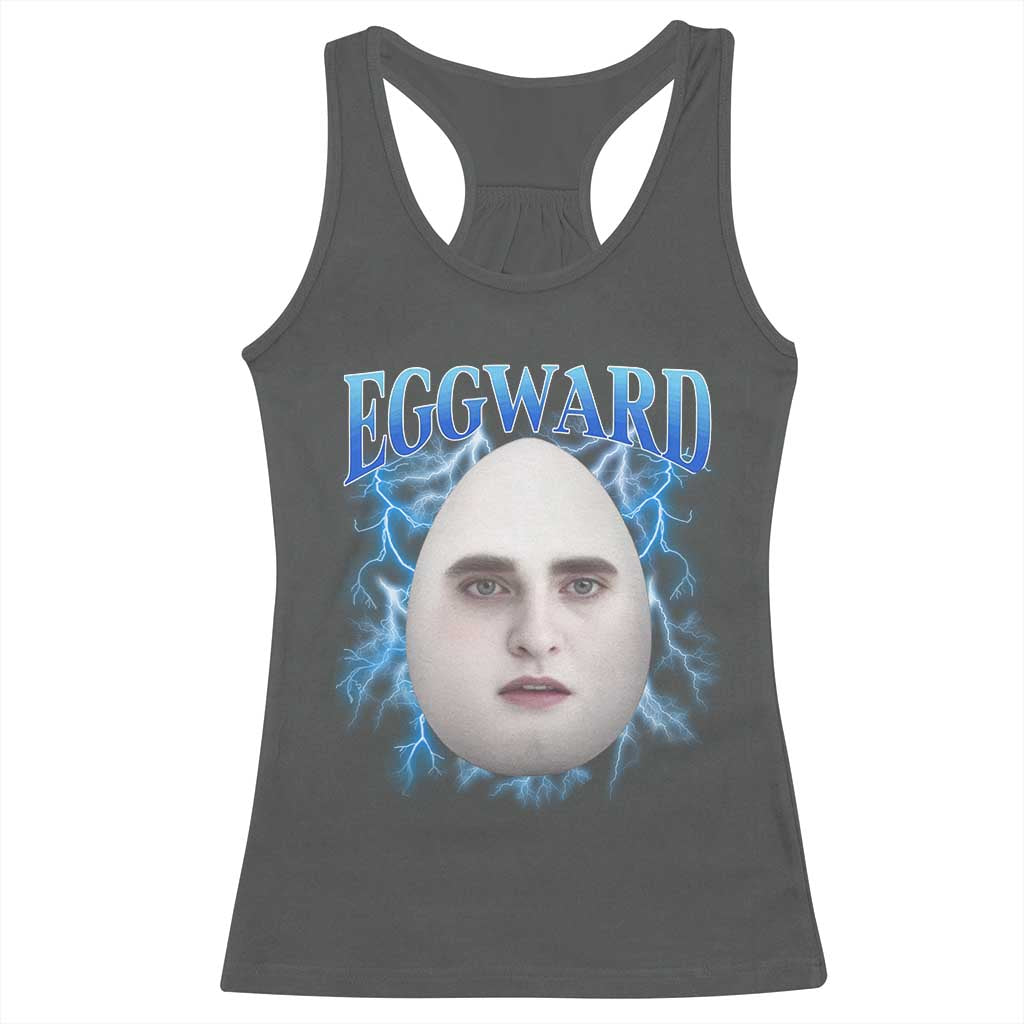 Eggward Racerback Tank Top Funny Unhinged Meme Gen Z Humor Bootleg Graphic - Wonder Print Shop