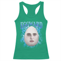 Eggward Racerback Tank Top Funny Unhinged Meme Gen Z Humor Bootleg Graphic - Wonder Print Shop