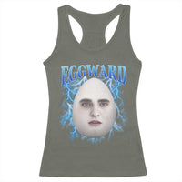 Eggward Racerback Tank Top Funny Unhinged Meme Gen Z Humor Bootleg Graphic - Wonder Print Shop