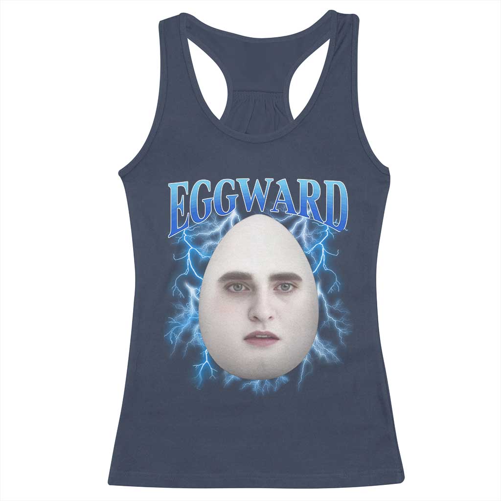 Eggward Racerback Tank Top Funny Unhinged Meme Gen Z Humor Bootleg Graphic - Wonder Print Shop