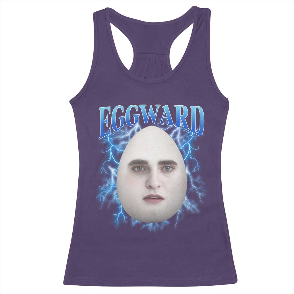 Eggward Racerback Tank Top Funny Unhinged Meme Gen Z Humor Bootleg Graphic - Wonder Print Shop