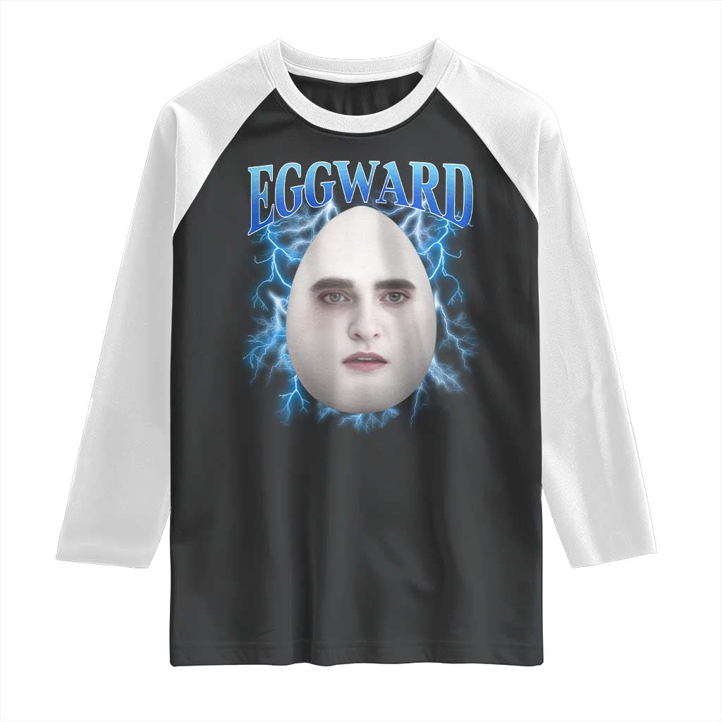 Eggward Raglan Shirt Funny Unhinged Meme Gen Z Humor Bootleg Graphic - Wonder Print Shop