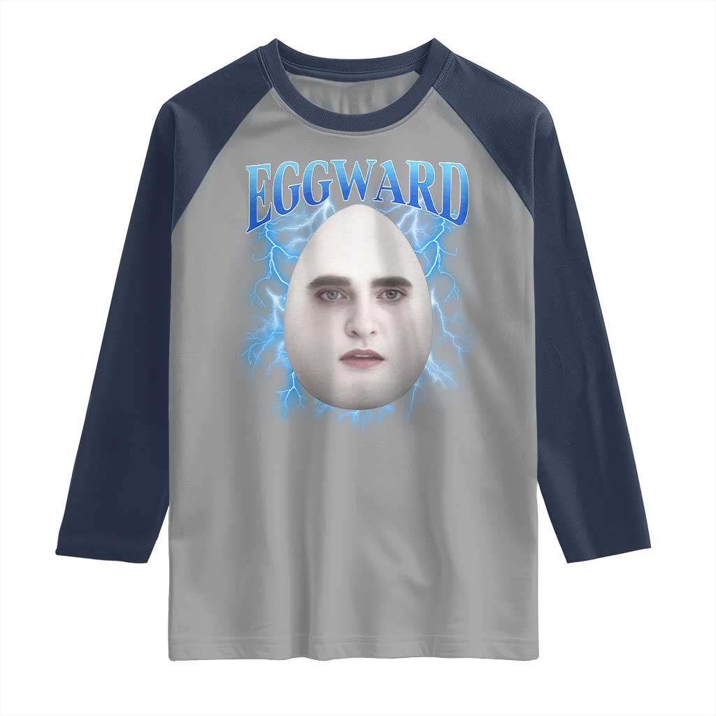 Eggward Raglan Shirt Funny Unhinged Meme Gen Z Humor Bootleg Graphic - Wonder Print Shop