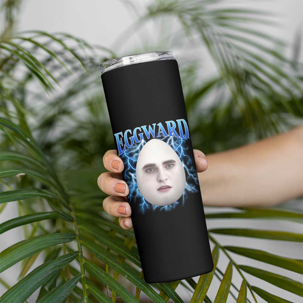 Eggward Skinny Tumbler Funny Unhinged Meme Gen Z Humor Bootleg Graphic - Wonder Print Shop