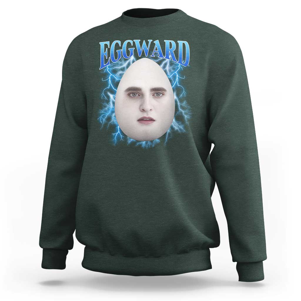 Eggward Sweatshirt Funny Unhinged Meme Gen Z Humor Bootleg Graphic - Wonder Print Shop